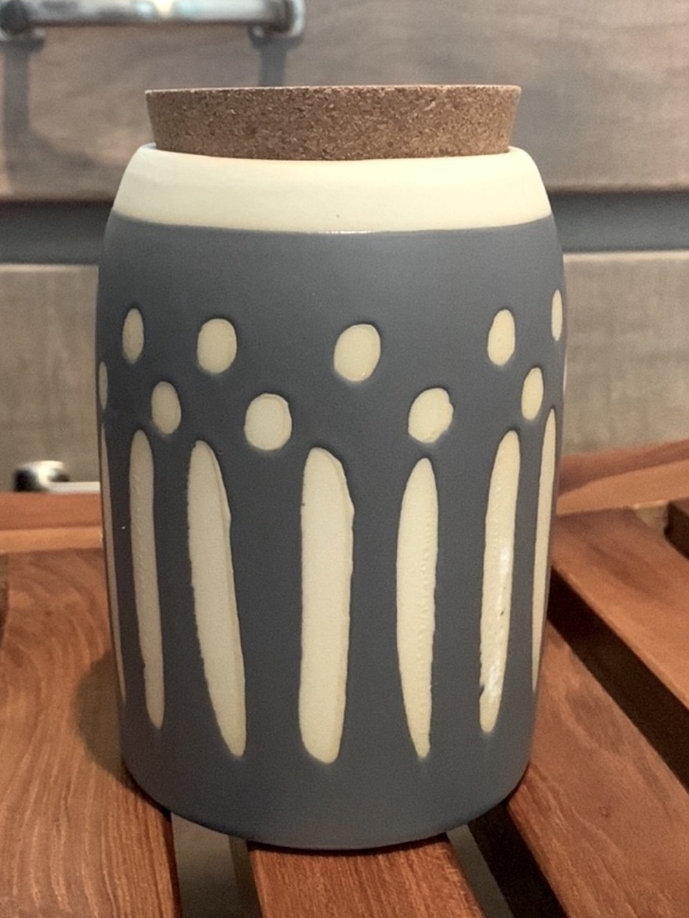 💙Stoneware Canister